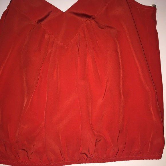 **SOLD** Twelfth Street Cynthia Vincent red silk tank top - Picture 6 of 7